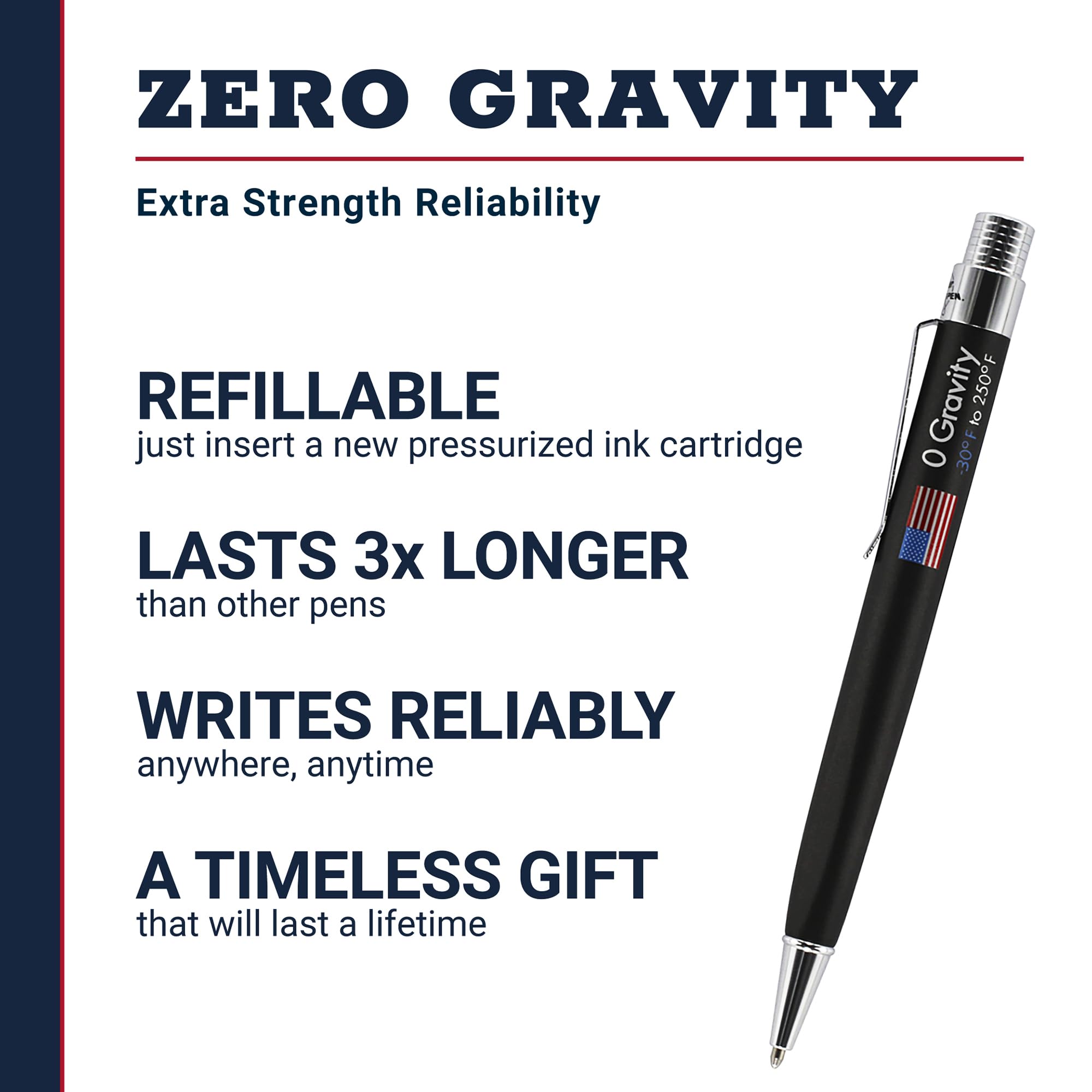Amazon.com : Fisher Space Pen Black Rubber Finish Zero-Gravity Pen